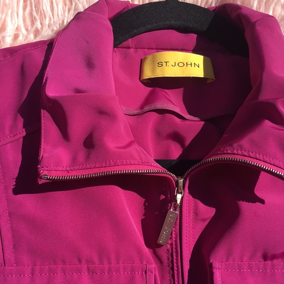 St John collection safari jacket bright purple pink - Picture 2 of 16